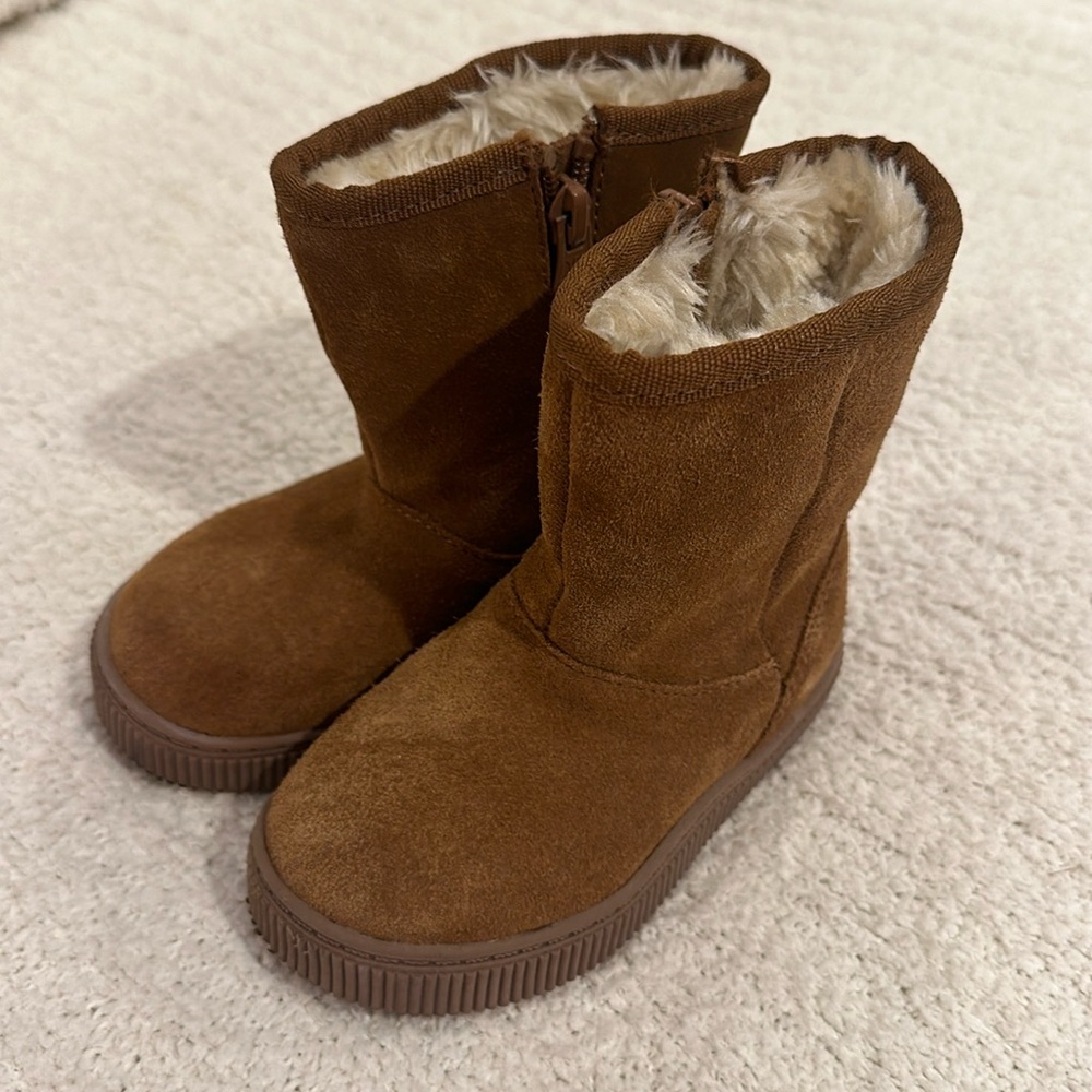Cat and Jack faux fur lined boots kids toddler size 7